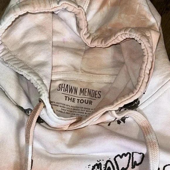 SHAWN MENDES EMBROIDERED MERCH THE TOUR CONCERT PULLOVER SWEATSHIRT MED - Picture 3 of 12